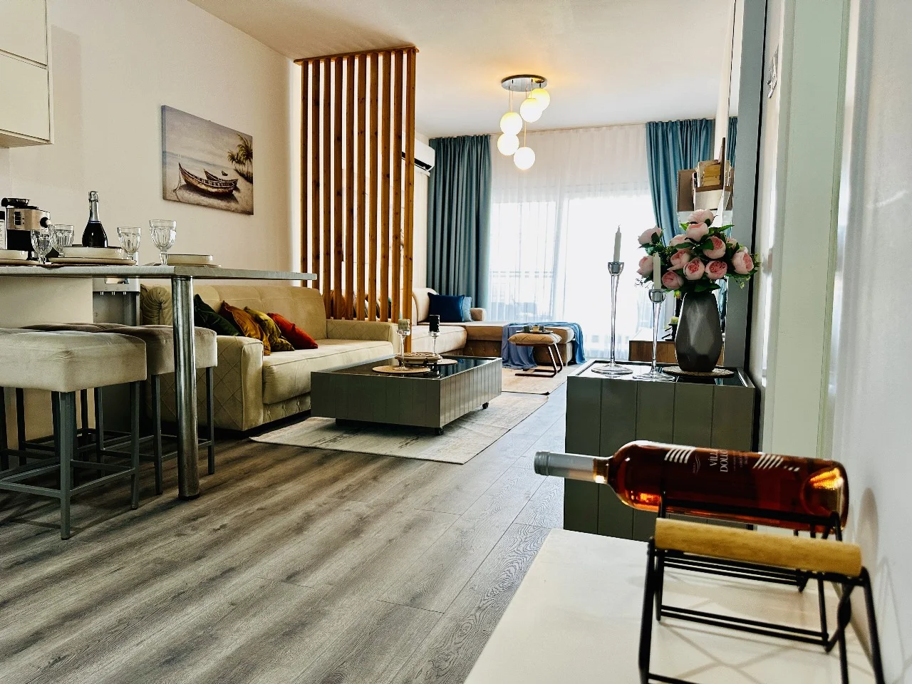 İSKELE LONG BEACH'TE OTEL KONSEPTİ PROJEDE TAPUSU HAZIR FUL EŞYALI SATILIK 1+1 DAİRE