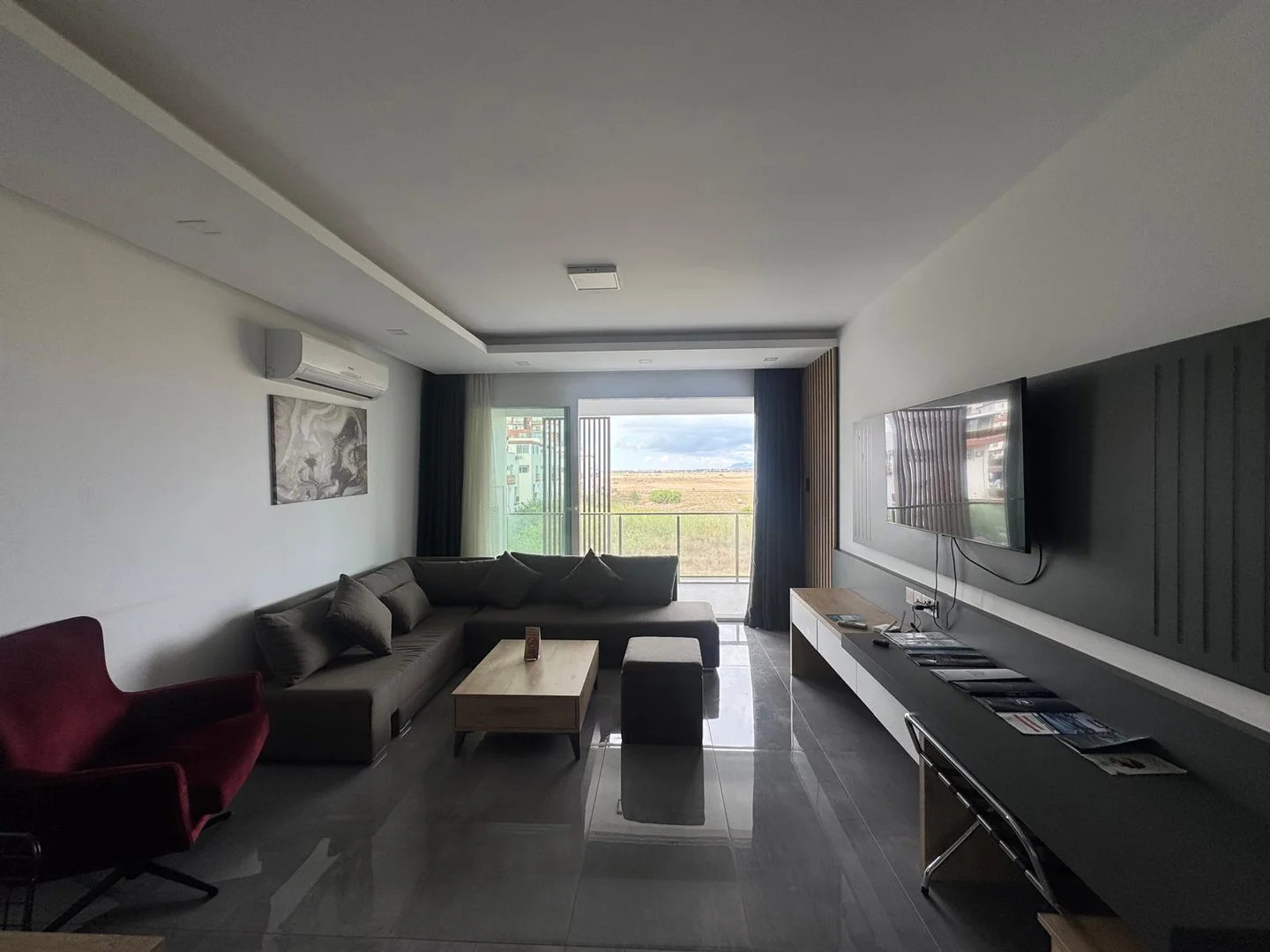 İskele Long Beach'te 1+1, 80m² Lüks Daire - Courtyard Projesi 2. Kat